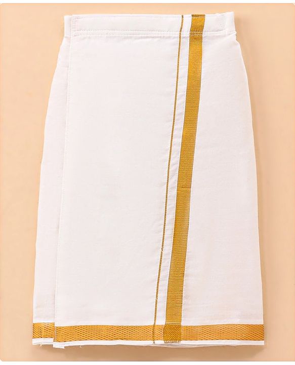 Babyhug Half Sleeves Shirt & Mundu Set - Orange