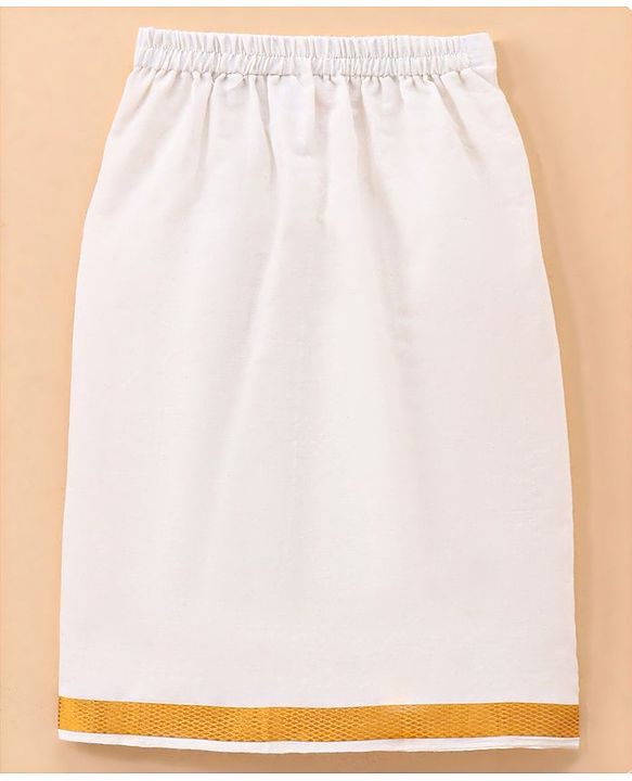 Babyhug Half Sleeves Shirt & Mundu Set - Orange