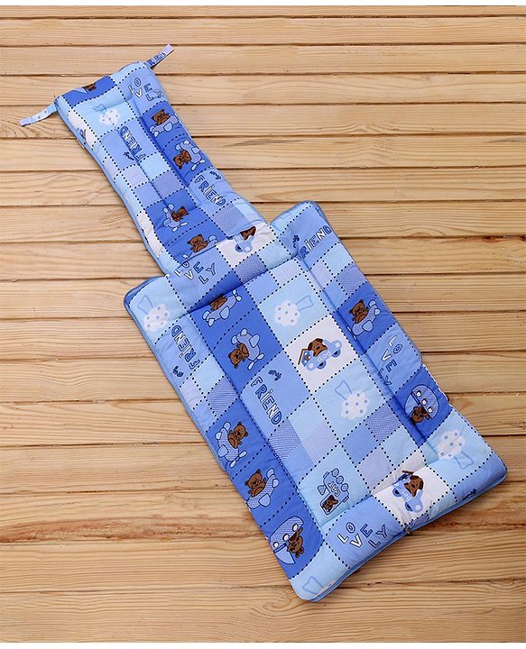 Babyhug Cotton lovely Friends Print Sleeping Bag - Blue