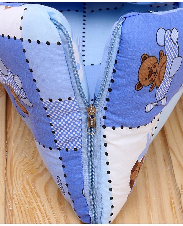 Babyhug Cotton lovely Friends Print Sleeping Bag - Blue