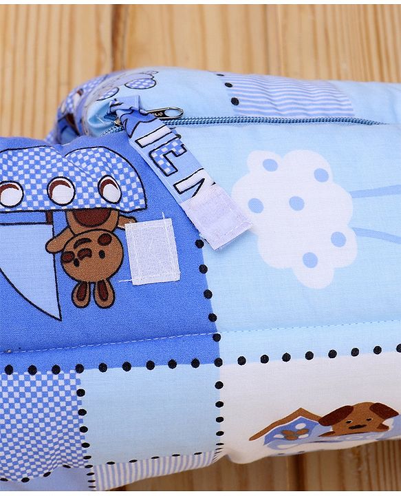 Babyhug Cotton lovely Friends Print Sleeping Bag - Blue