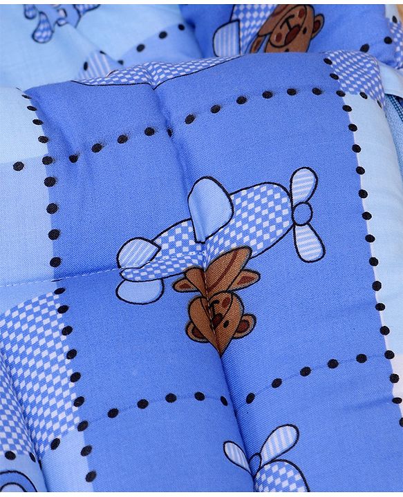 Babyhug Cotton lovely Friends Print Sleeping Bag - Blue