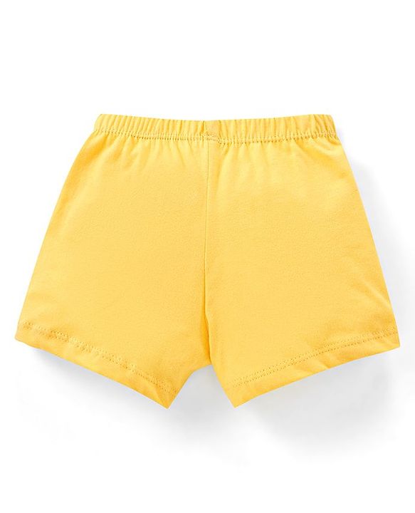 Babyhug 100% Cotton Briefs Pack of 3 Squirrel Print - Yellow & Blue