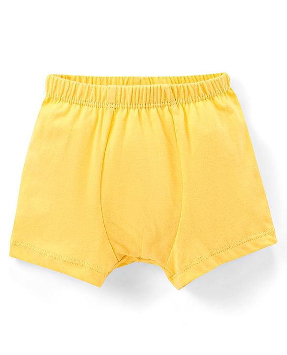 Babyhug 100% Cotton Briefs Pack of 3 Squirrel Print - Yellow & Blue