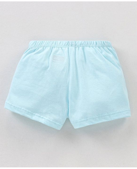 Babyhug 100% Cotton Striped & Teddy Print Briefs Pack of 3 - Turquoise Green & Orange