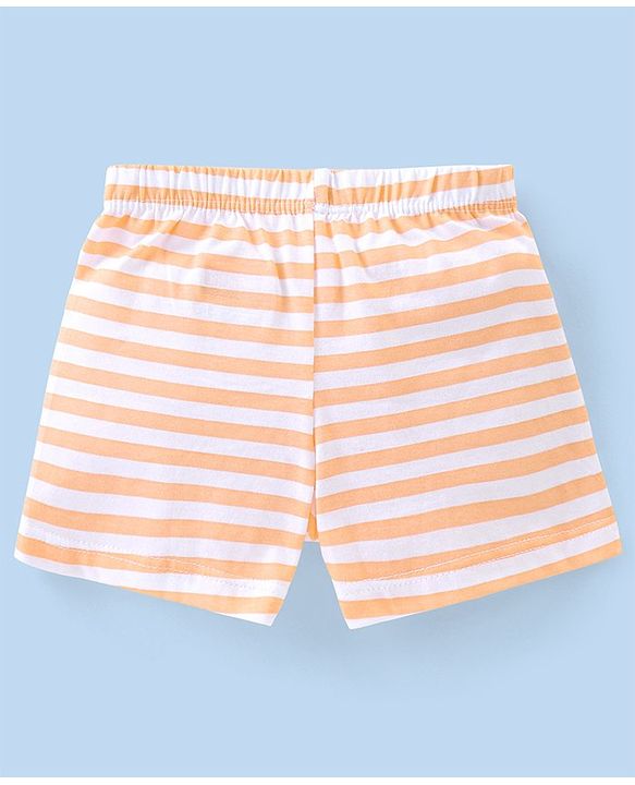 Babyhug 100% Cotton Briefs Stripes & Dino Print Pack of 3- Blue & White