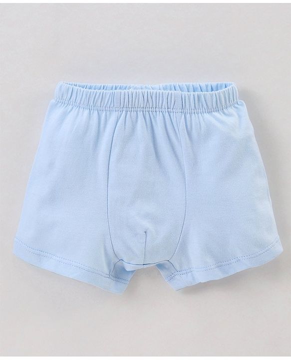 Babyhug 100% Cotton Briefs Stripes & Car Print Pack of 3- Blue & White