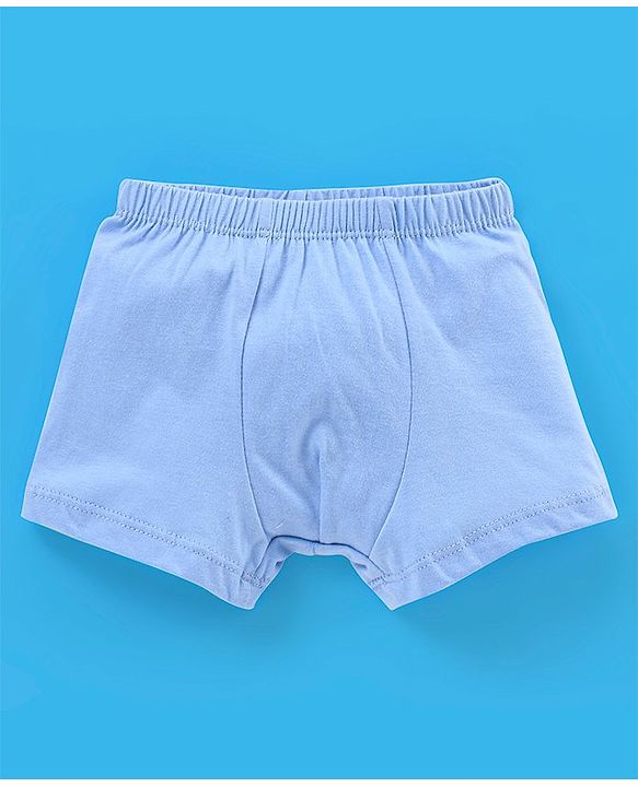 Babyhug 100% Cotton Briefs Crab Print Pack of 3 - Blue