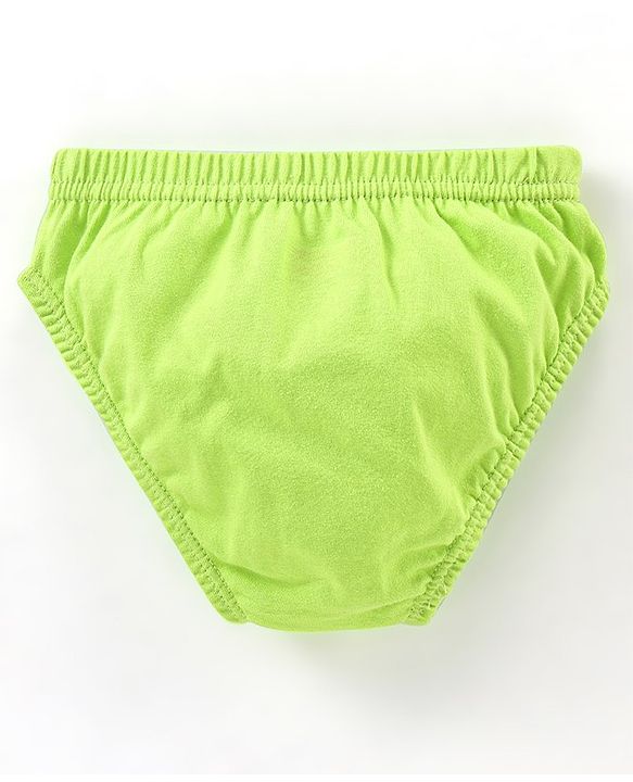 Babyhug 100% Cotton Briefs Football Print Pack of 3 - Blue & Green