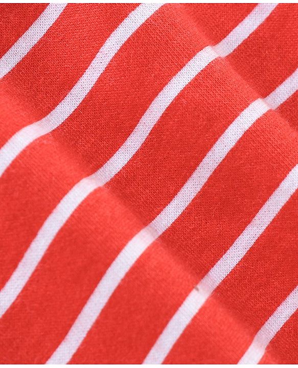 Babyhug 100% Cotton Striped & Whales Print Briefs Pack of 3 - Red White & Navy