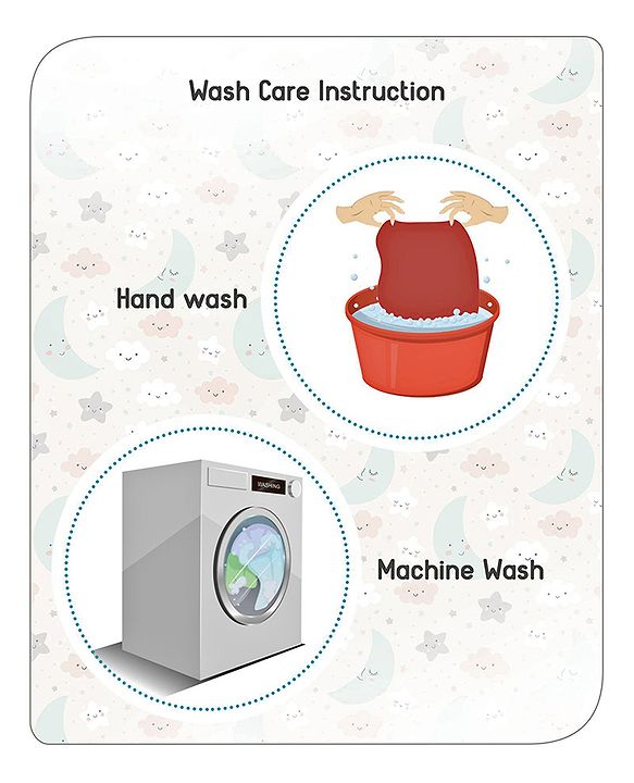 Babyhug Waterproof 100% Terry Cotton Breathable Fitted Mattress Protector Cover- Maroon