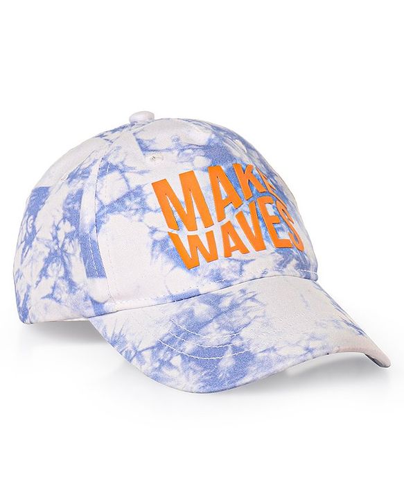 Pine Kids Tie Dye Cotton Baseball Cap Text Print Multicolor - Diameter 16.5 cm
