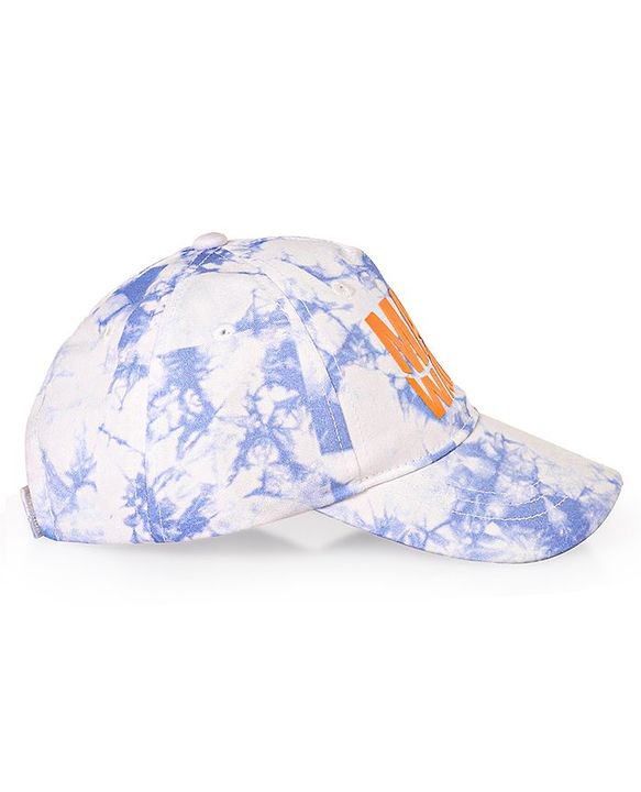 Pine Kids Tie Dye Cotton Baseball Cap Text Print Multicolor - Diameter 16.5 cm