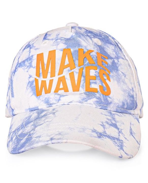 Pine Kids Tie Dye Cotton Baseball Cap Text Print Multicolor - Diameter 16.5 cm