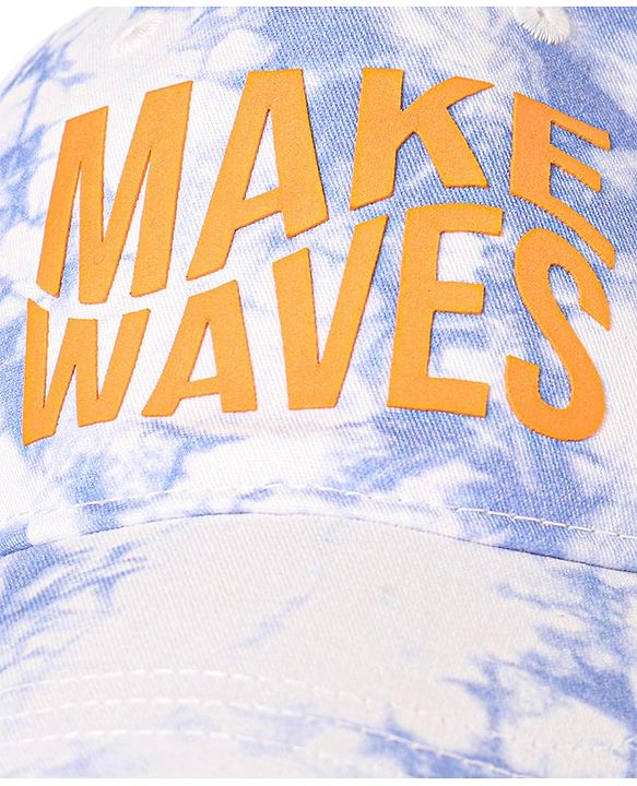 Pine Kids Tie Dye Cotton Baseball Cap Text Print Multicolor - Diameter 16.5 cm
