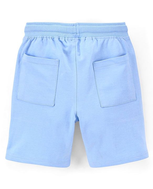 Pine Kids 100% Cotton Knit Above Knee Length Bio Washed Shorts Text Print - Dutch Canal