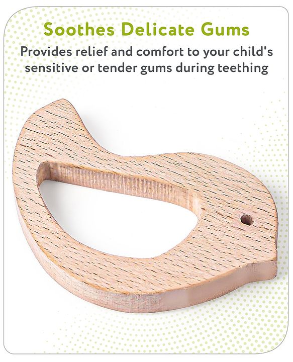 Babyhug Snail And Hippo Shaped Teether - Beige