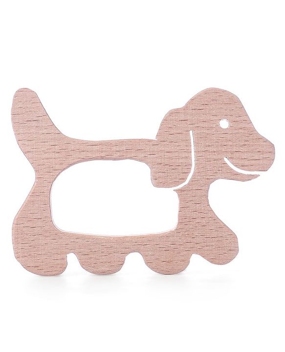 Babyhug Snail And Hippo Shaped Teether - Beige