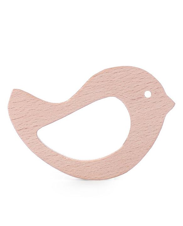 Babyhug Snail And Hippo Shaped Teether - Beige