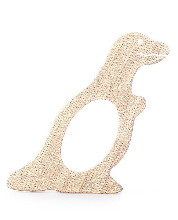 Babyhug Snail And Hippo Shaped Teether - Beige
