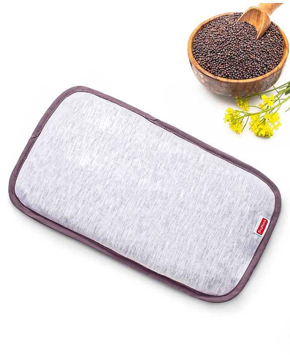 Babyhug Rai Pillow With Lavender Essential Oil- White Melange