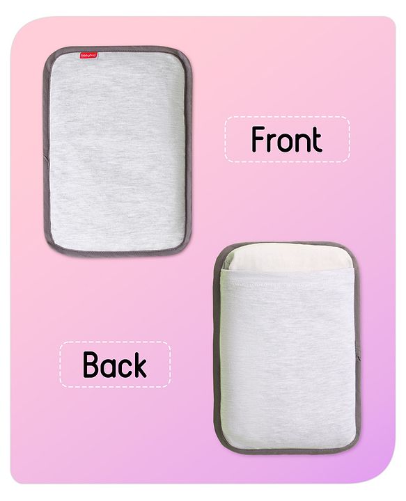 Babyhug Rai Pillow With Lavender Essential Oil- White Melange