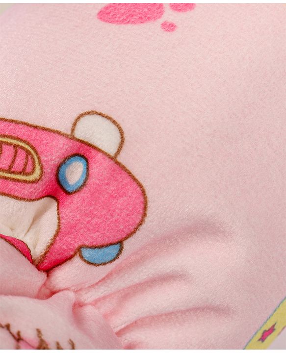 Babyhug Feeding Bottle Cover Bear Print Pink- Fits up to 260 ml