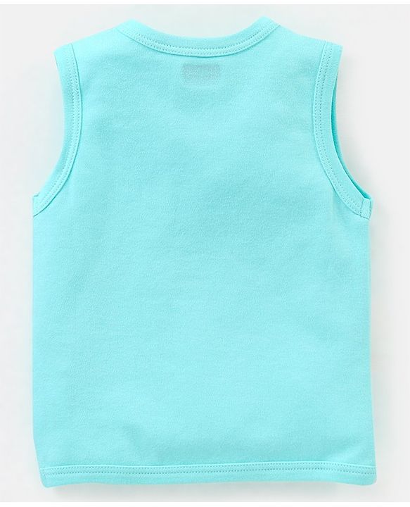 Babyhug 100% Cotton Heart Print Vests Pack of 5 - Multicolor