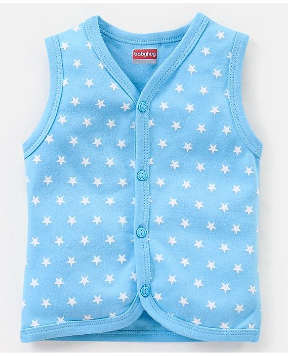 Babyhug 100% Cotton Heart Print Vests Pack of 5 - Multicolor
