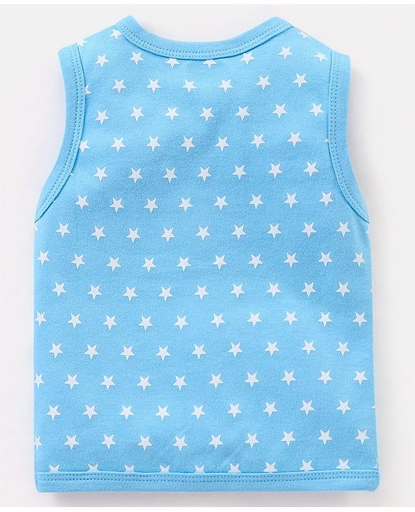 Babyhug 100% Cotton Heart Print Vests Pack of 5 - Multicolor