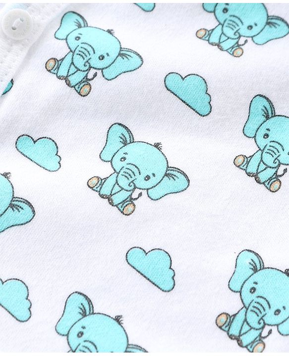 Babyhug 100% Cotton Heart Print Vests Pack of 5 - Multicolor