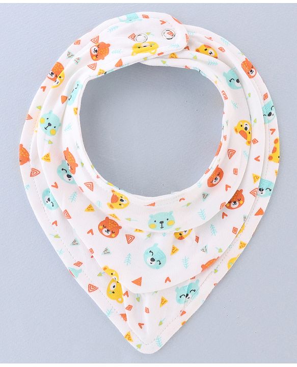 Babyhug Drool Bibs Pack of 5 - Multicolor