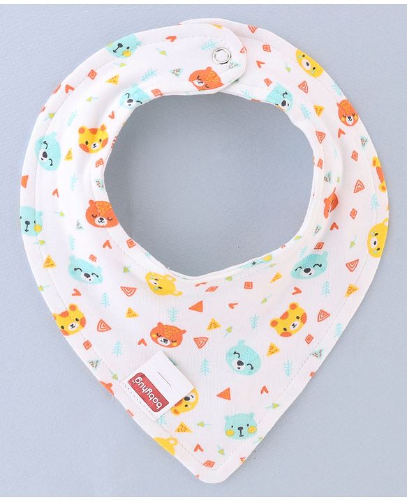 Babyhug Drool Bibs Pack of 5 - Multicolor