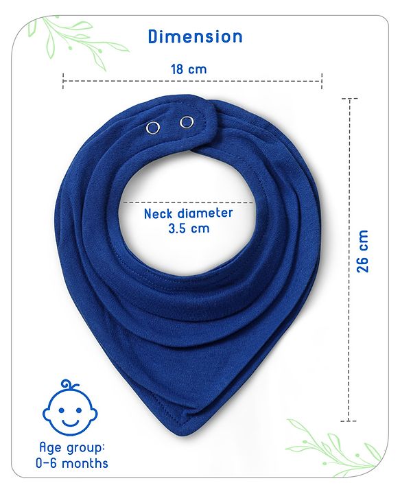 Babyhug Drool Bibs Pack of 5 - Multicolor