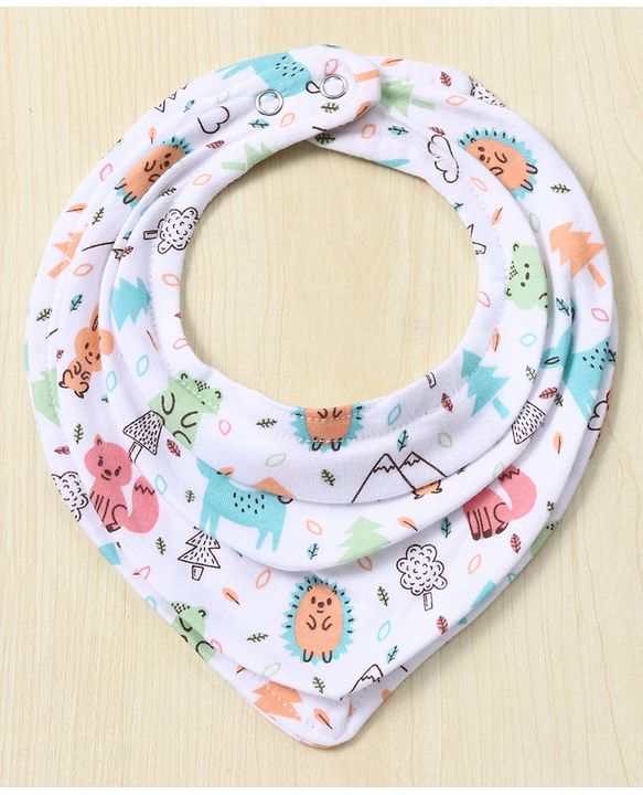 Babyhug Drool Bibs Pack of 5 - Multicolor