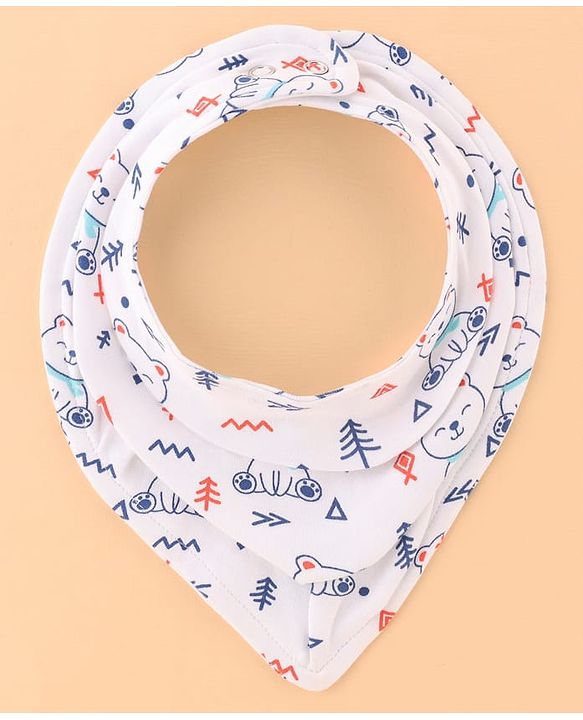 Babyhug Drool Bibs Pack of 5 - Multicolor