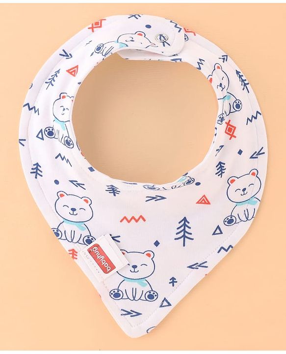 Babyhug Drool Bibs Pack of 5 - Multicolor