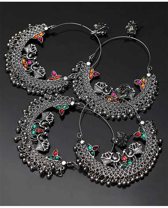 CZ Round shape Bali Earrings – Fashion Mantra Jewellary