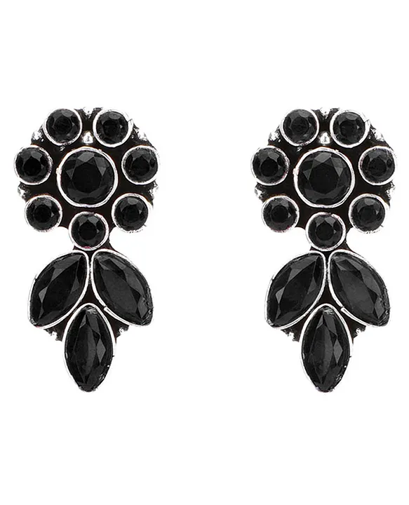 Buy Black stud earrings Black hoop earrings Black dangle earrings Black  tassel earrings Black chandelier earrings Black crystal earrings Black  pearl earrings Online In India At Discounted Prices