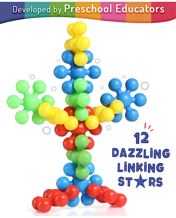 Intelliskills Linking Star Multicolour Set 12-Piece Educational