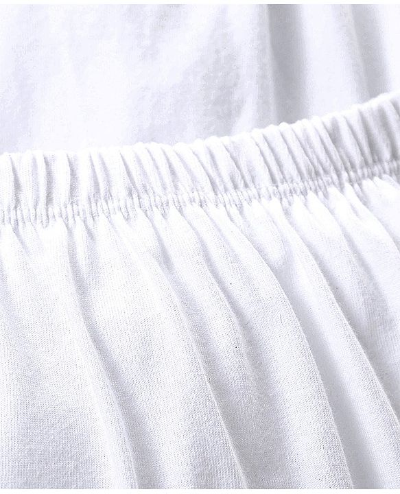 Babyhug 100% Cotton Solid Colour Bloomers Pack of 3 - White