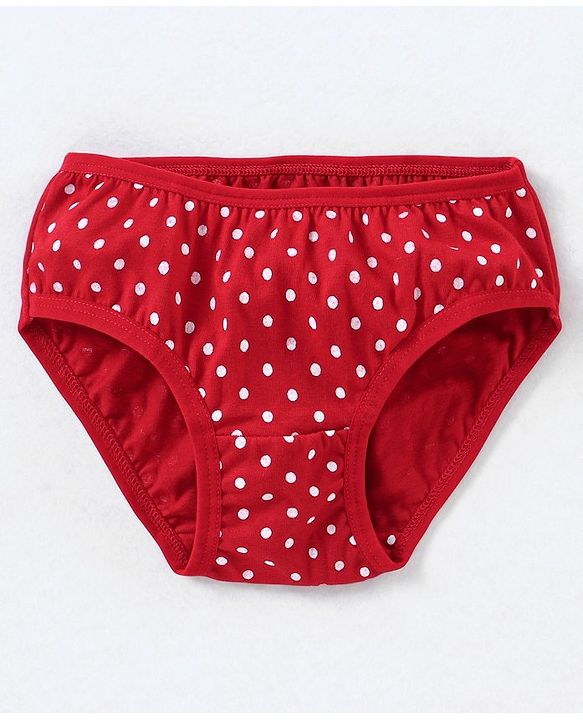 Babyhug 100% Cotton Panties Strawberry Print Pack of 3- Green & Pink