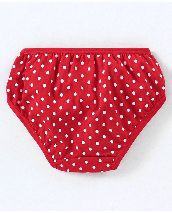 Babyhug 100% Cotton Panties Strawberry Print Pack of 3- Green & Pink