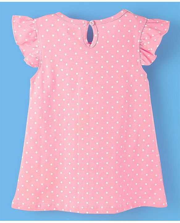 Babyhug Flutter Sleeves Nighty Kitten Print Pack of 2 - Blue