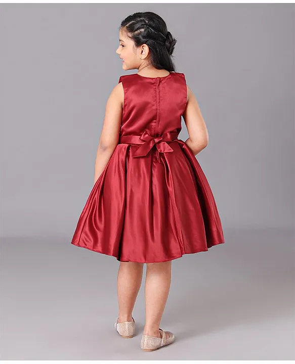 Buy Flower Girl Dresses, Maroon Burgundy Baby Dress Special Occasions,  Toddler 1st Birthday Pageant Gown, Custom Kids Couture, Puffy Tutu Outfit  Online in India - Etsy