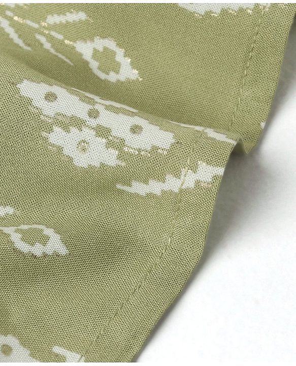 Babyhug 100% Cotton Full Sleeves Kurta With Dhoti Set Floral Print - Green