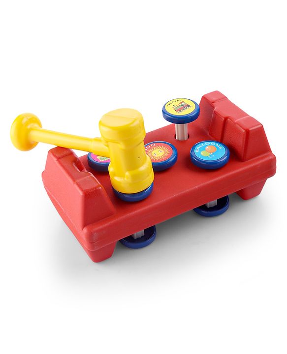 Babyhug Mini Activity Bench Hammer Toy - Multicolour