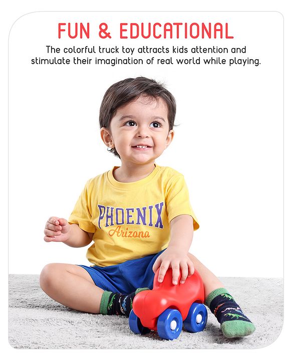 Babyhug Mini Truck Play Vehicle - Red & Blue