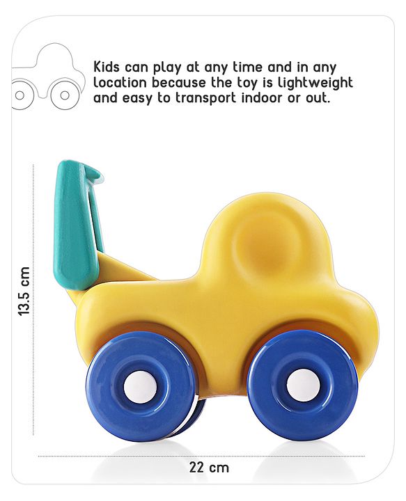 Babyhug Mini Truck Play Vehicle - Yellow & Blue