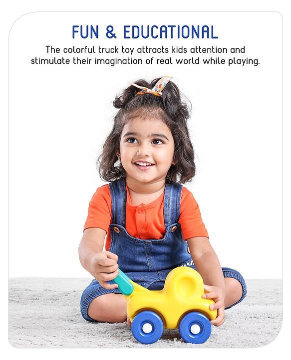 Babyhug Mini Truck Play Vehicle - Yellow & Blue